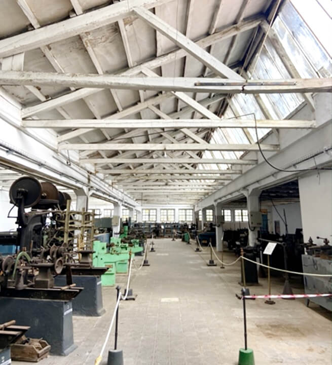 Interior de las Reales Fábricas de San Juan de Alcaraz.